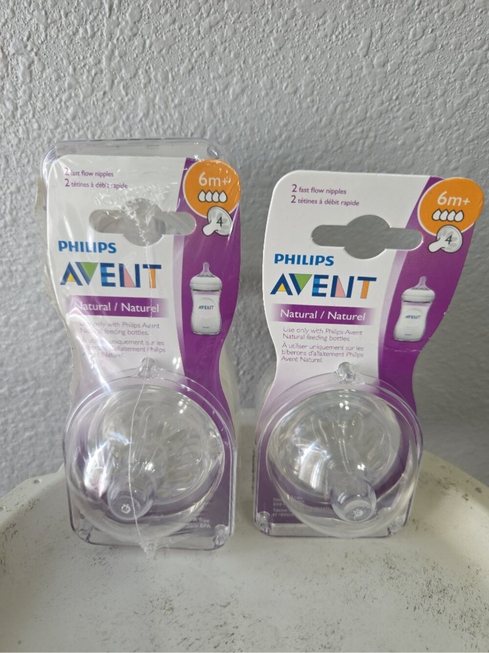 Philips Avent Three New Packs of Fast Flow Level 4 for 6m+